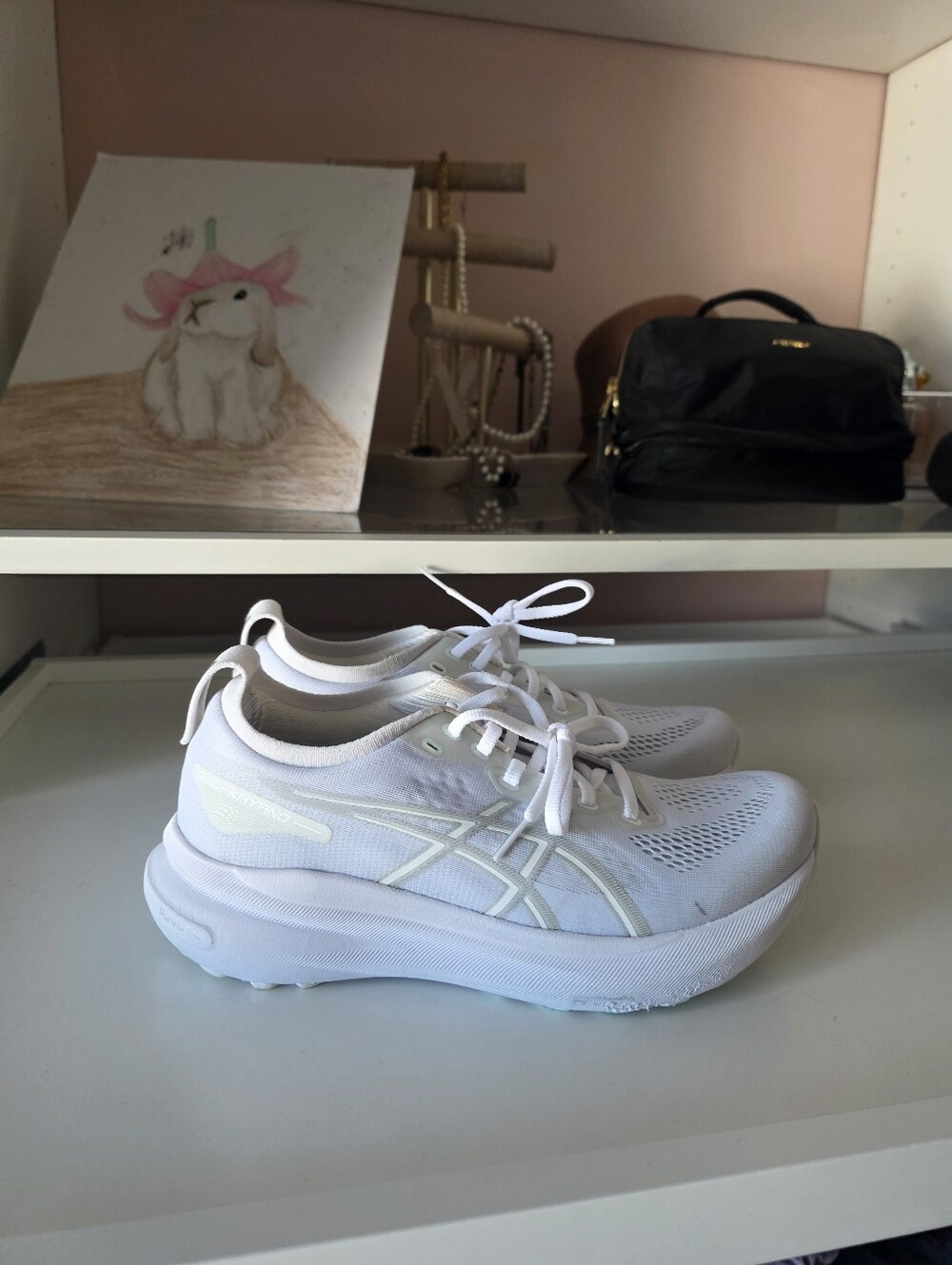 ASICS Women's Gel Nimbus 25 Running Shoes White Sz 9 - Picture 3 of 10